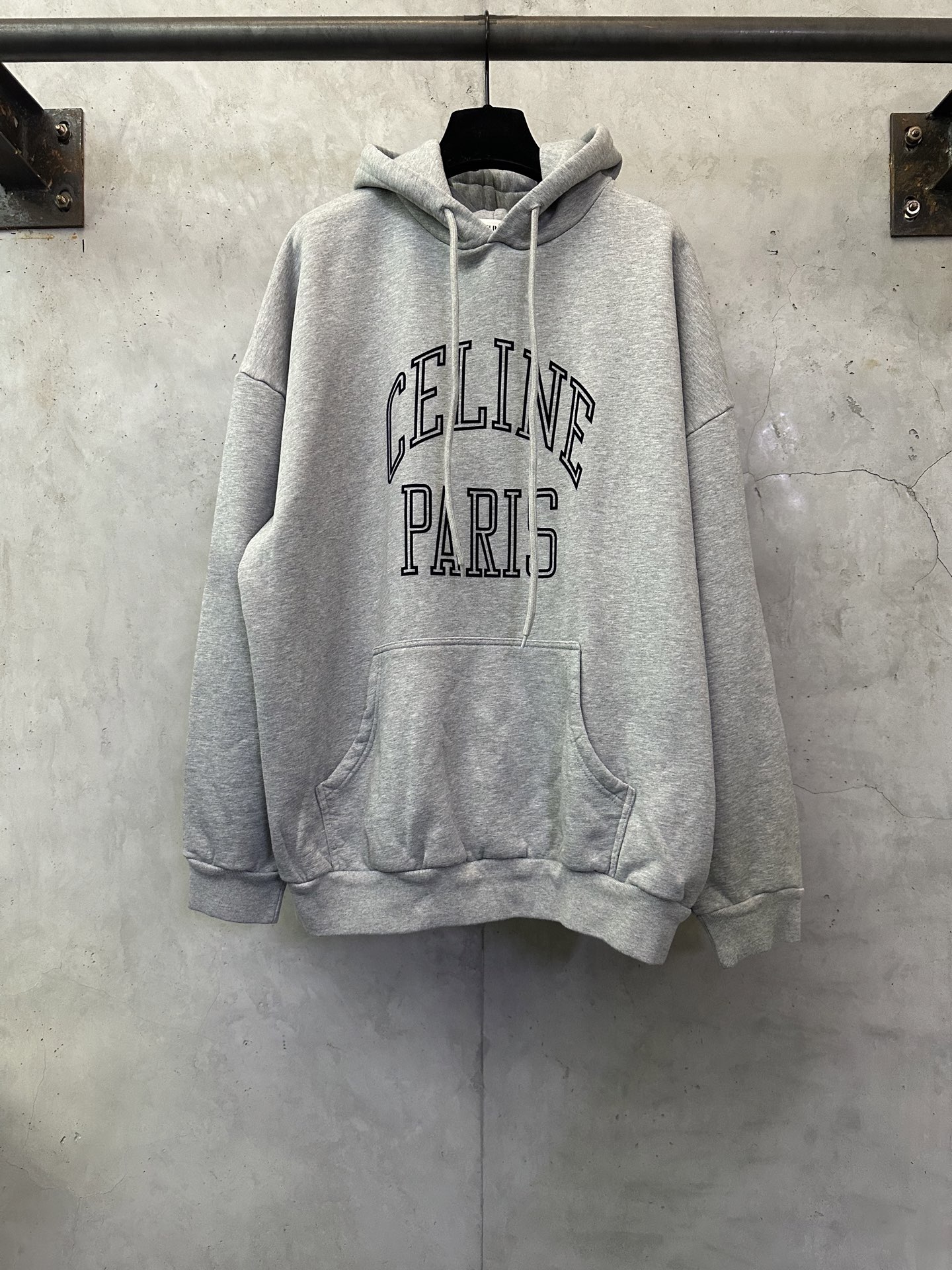 CELINE 셀린느 플로킹 로고 후드티 의류