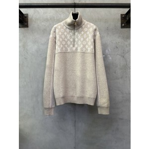 LOUIS VUITTON LV 루이비통 자카드 하프 집업 니트 의류