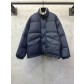 MIUMIU 미우미우 더블페이스 하이넥 로고 집업 다운 패딩 재킷 의류