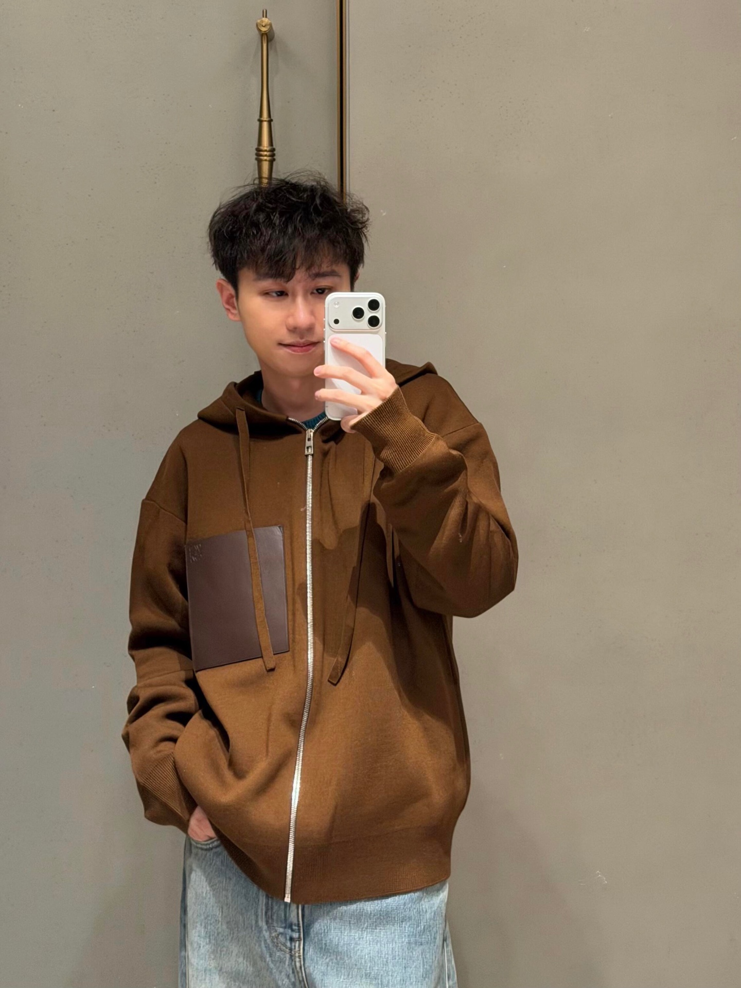 Loewe 로에베 니트 지퍼 후드 집업 의류