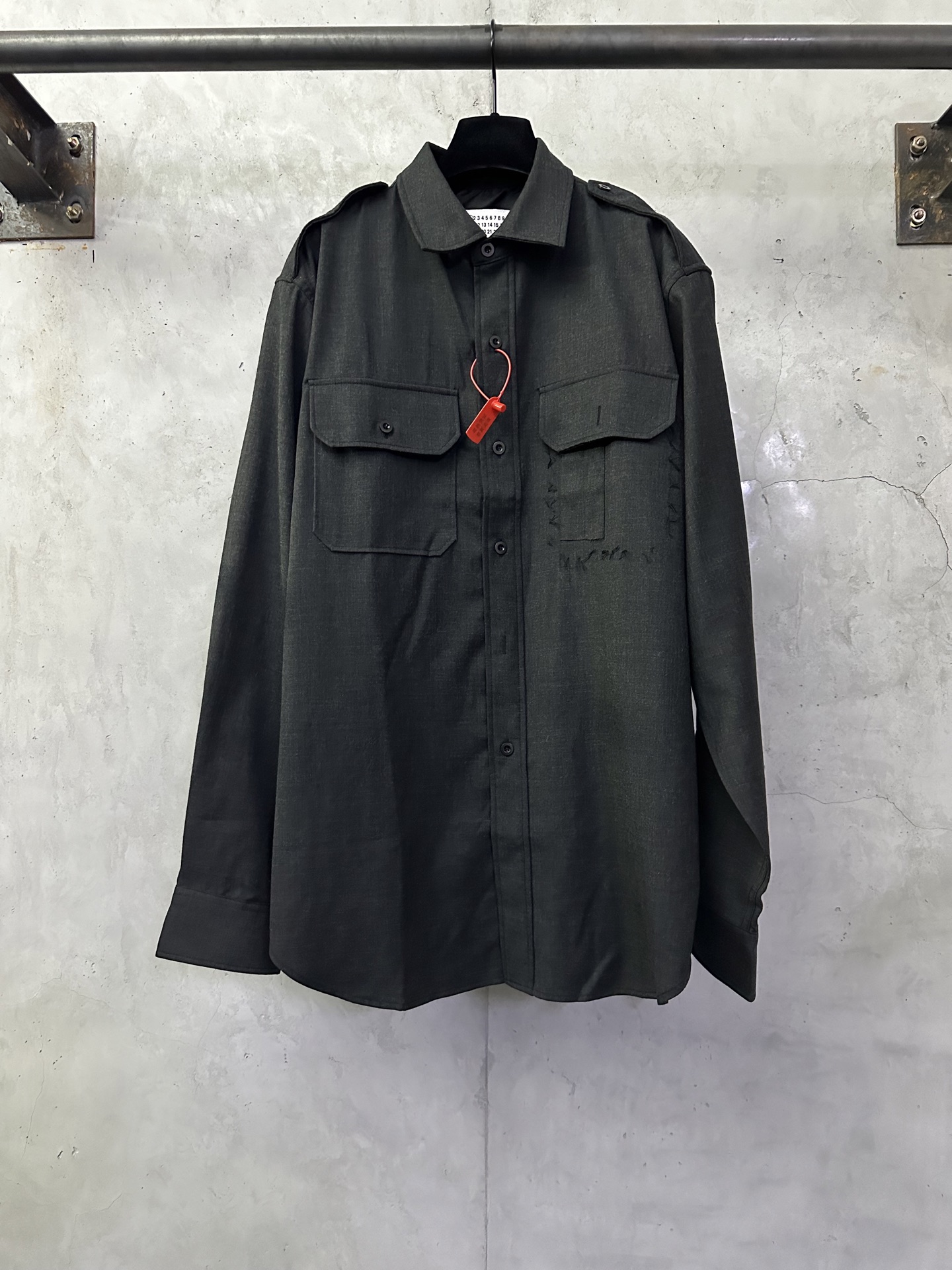 Maison Margiela 메종 마르지엘라 MM6 스티치 디테일 울 셔츠 의류