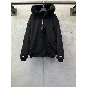 Balenciaga 발렌시아가 퍼 후드 집업 자켓 재킷 의류