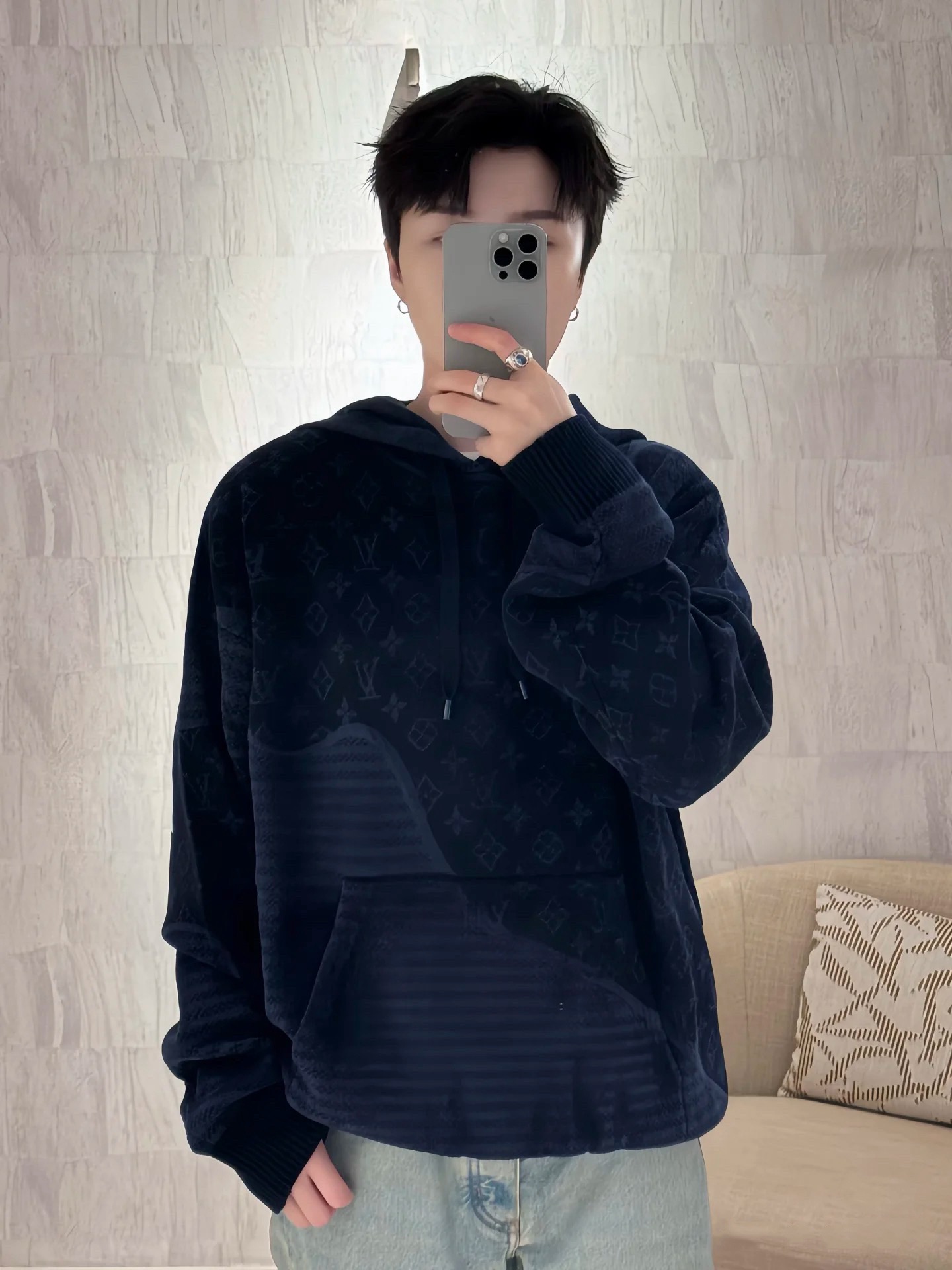 Louis Vuitton LV 루이비통 자카드 후드티 의류