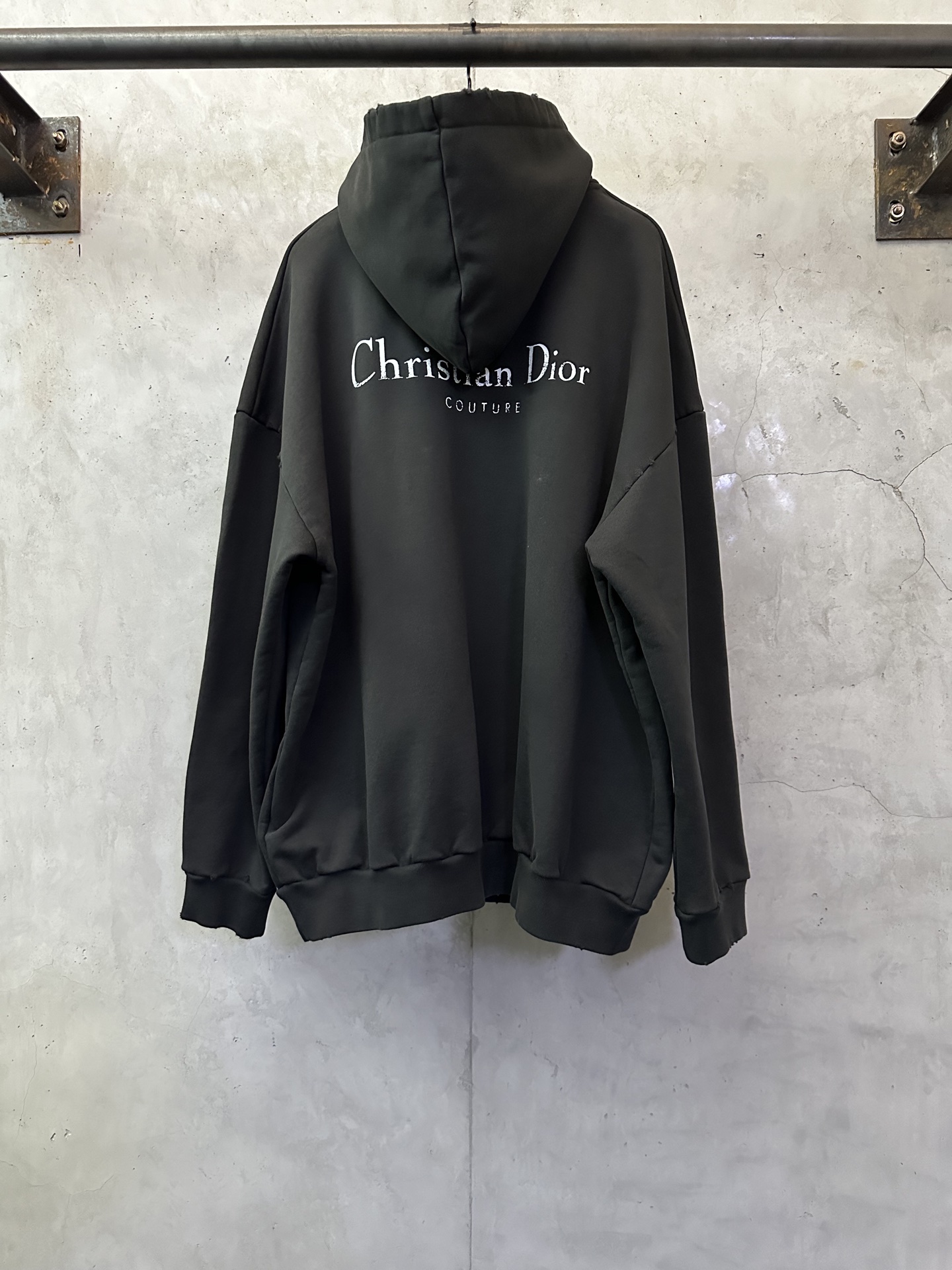 DIOR CD 디올 로고 디스트로이드 후드티 의류