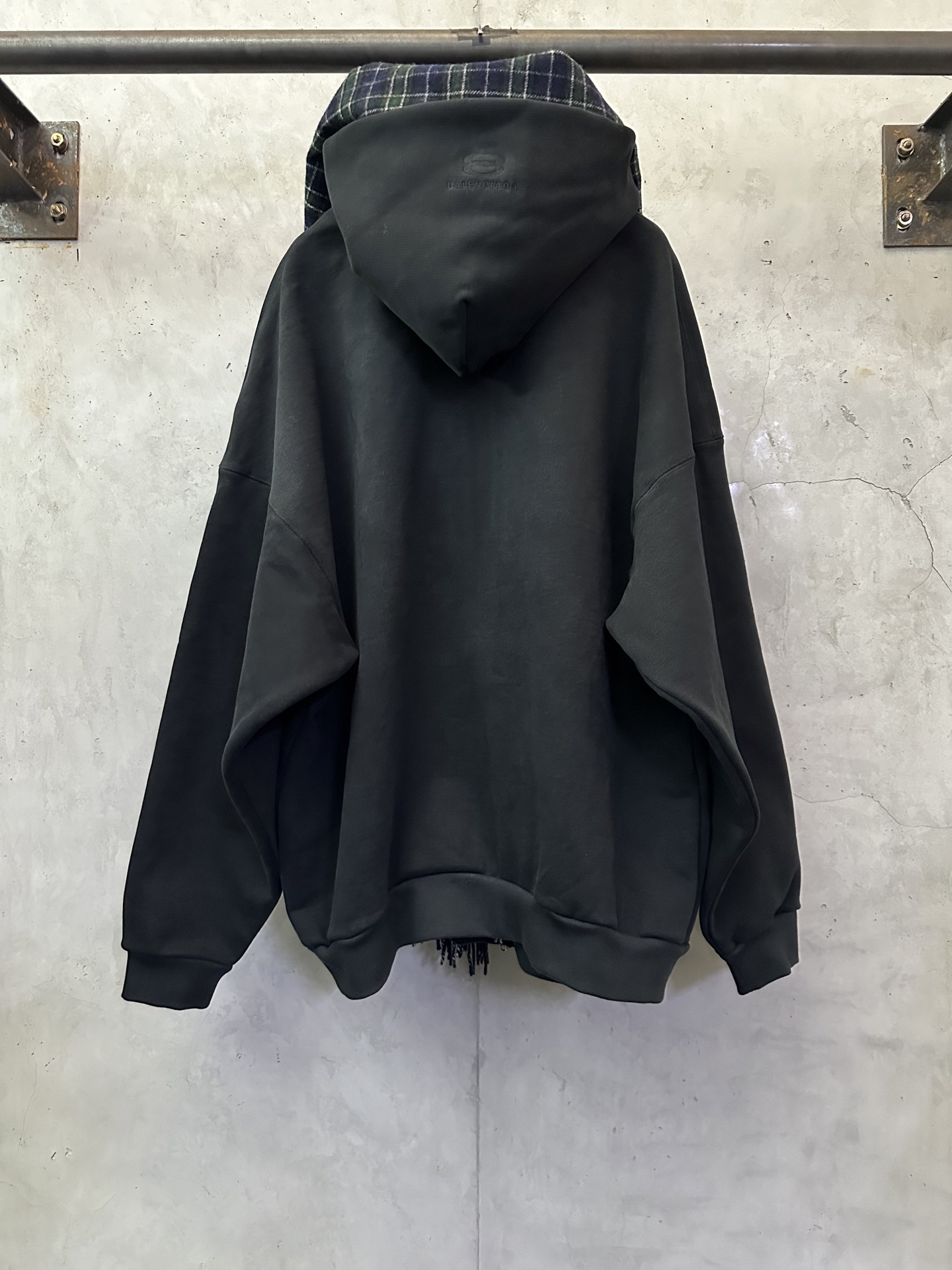 Balenciaga 발렌시아가 쇼카드 더블 후드 레이어드 후드 집업 자켓 의류