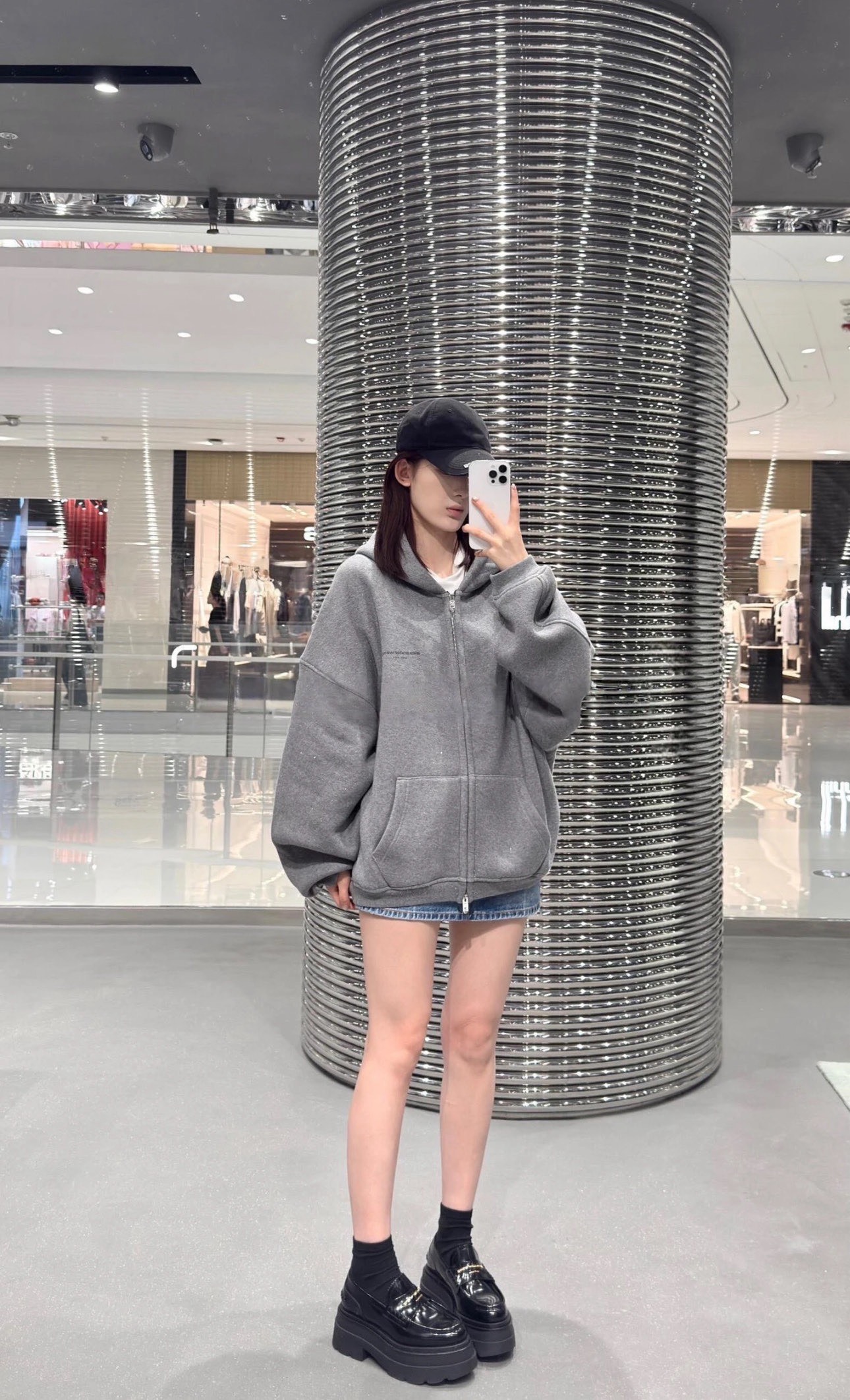 Alexander Wang 알렉산더왕 로고 지퍼 후드 집업 자켓 재킷 의류