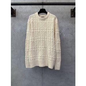 DIOR CD 디올 캐시미어 블랙 & 베이지 체크 니트 의류