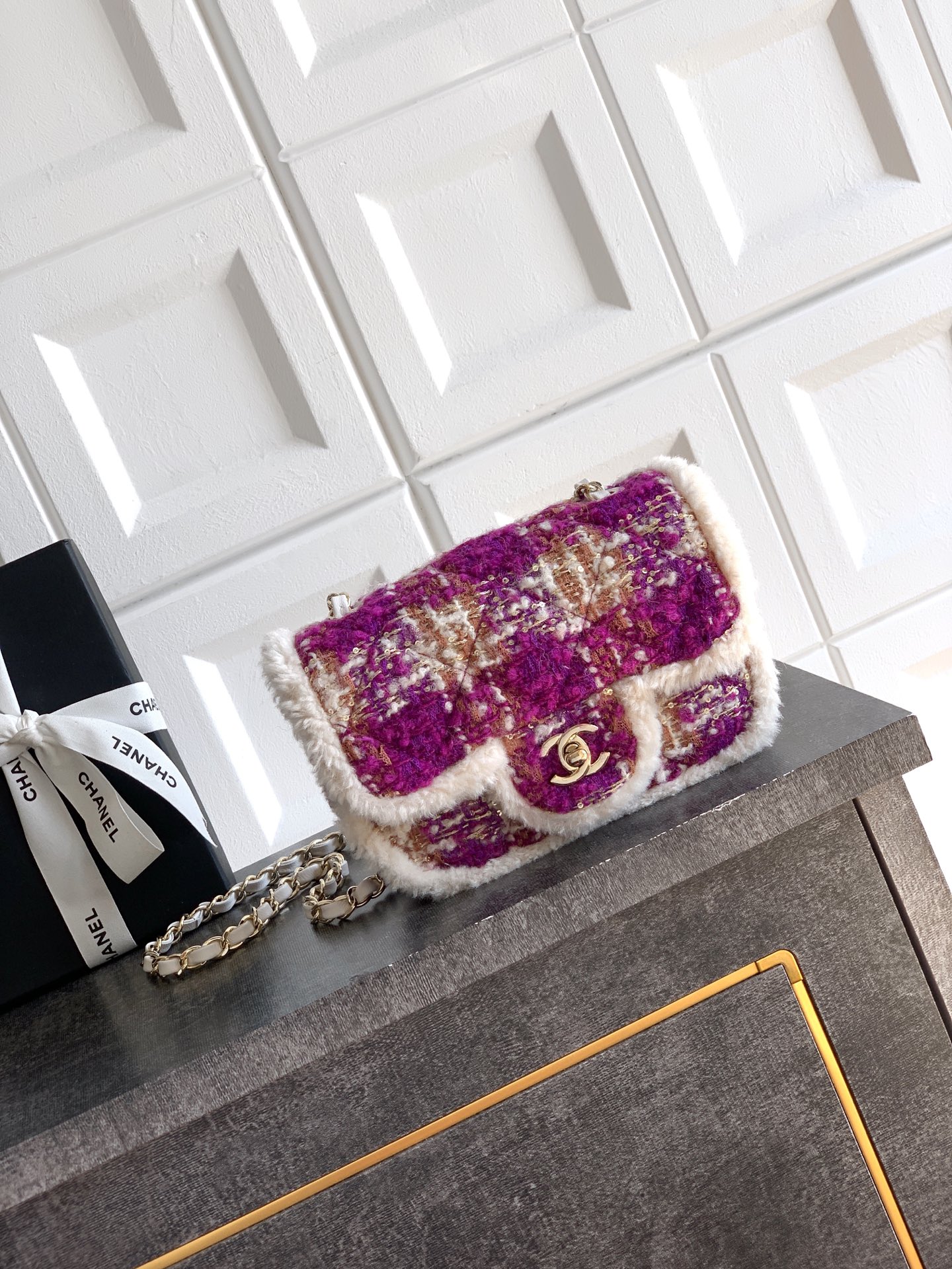 Chanel CF Mini 20cm – 샤넬 핑크 & 퍼플 숄더백 가방