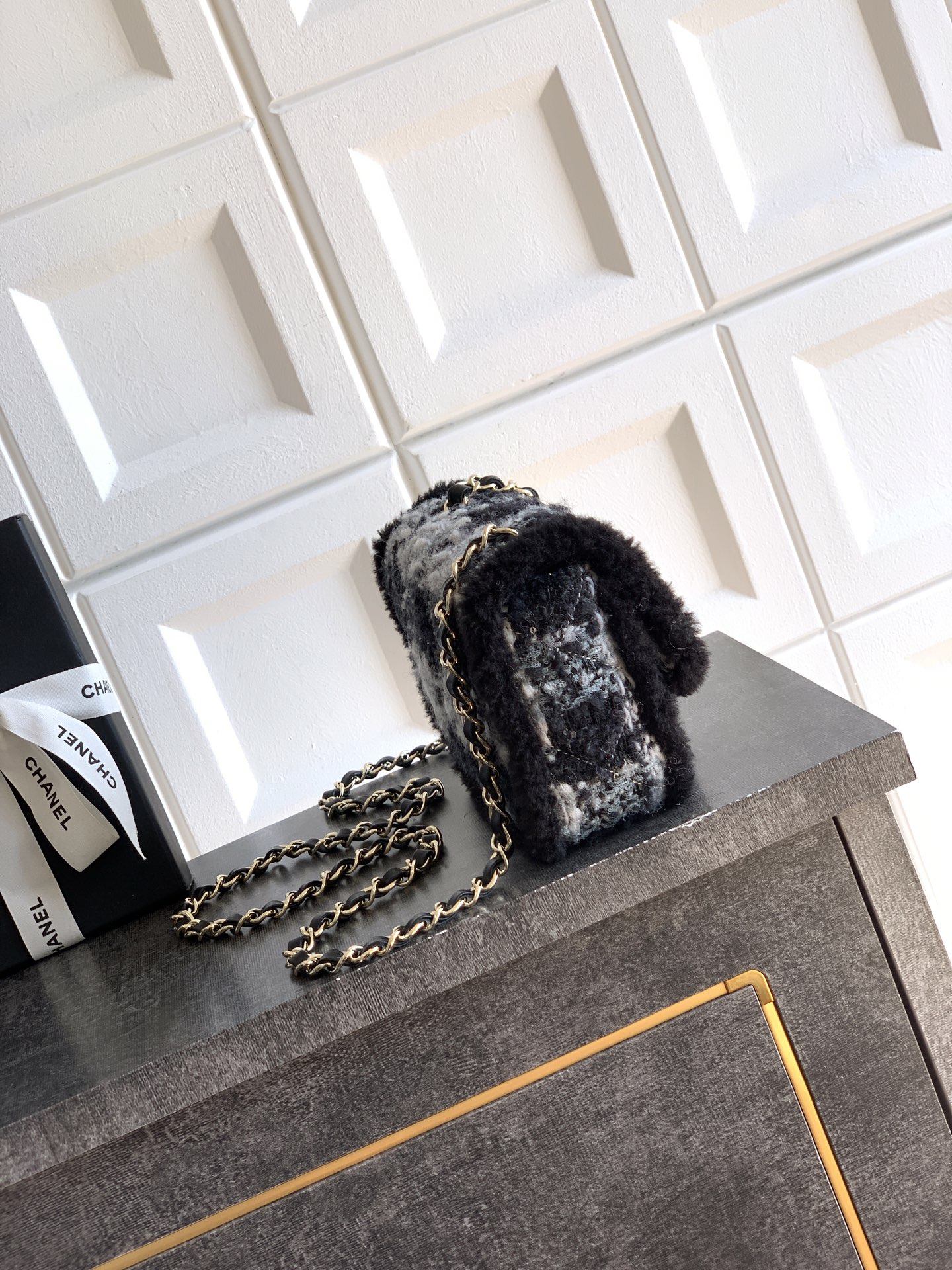 Chanel CF Mini 20cm – 샤넬 블랙 & 화이트 숄더백 가방