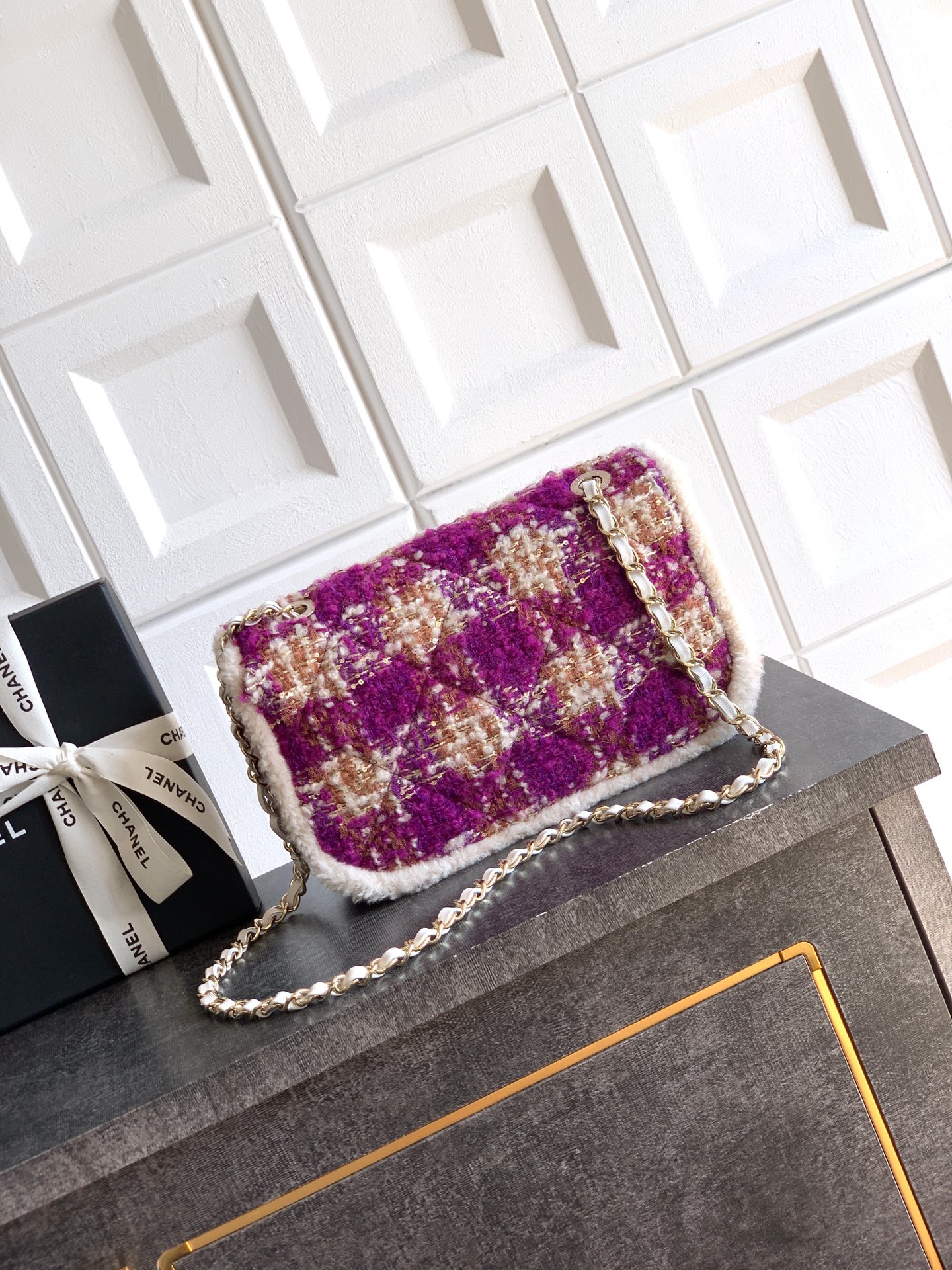 Chanel CF Large 26cm –샤넬 핑크 & 퍼플 숄더백 가방