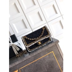 Chanel 25k 샤넬 더블 플랩 트위드 숄더백 핸들백 가방