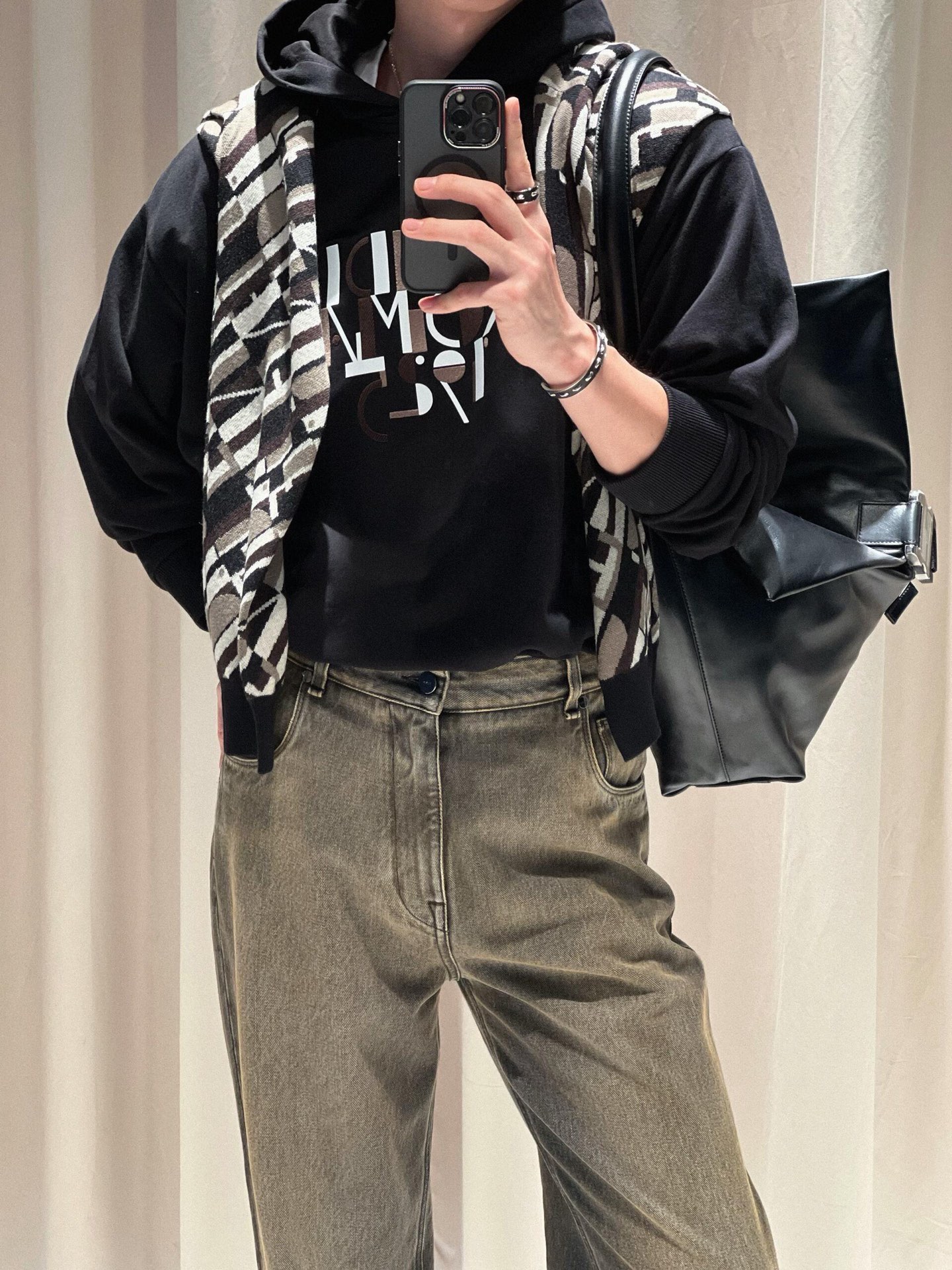 Fendi Roma 펜디 로마 지오메트릭 후드티 스웨트셔츠 의류