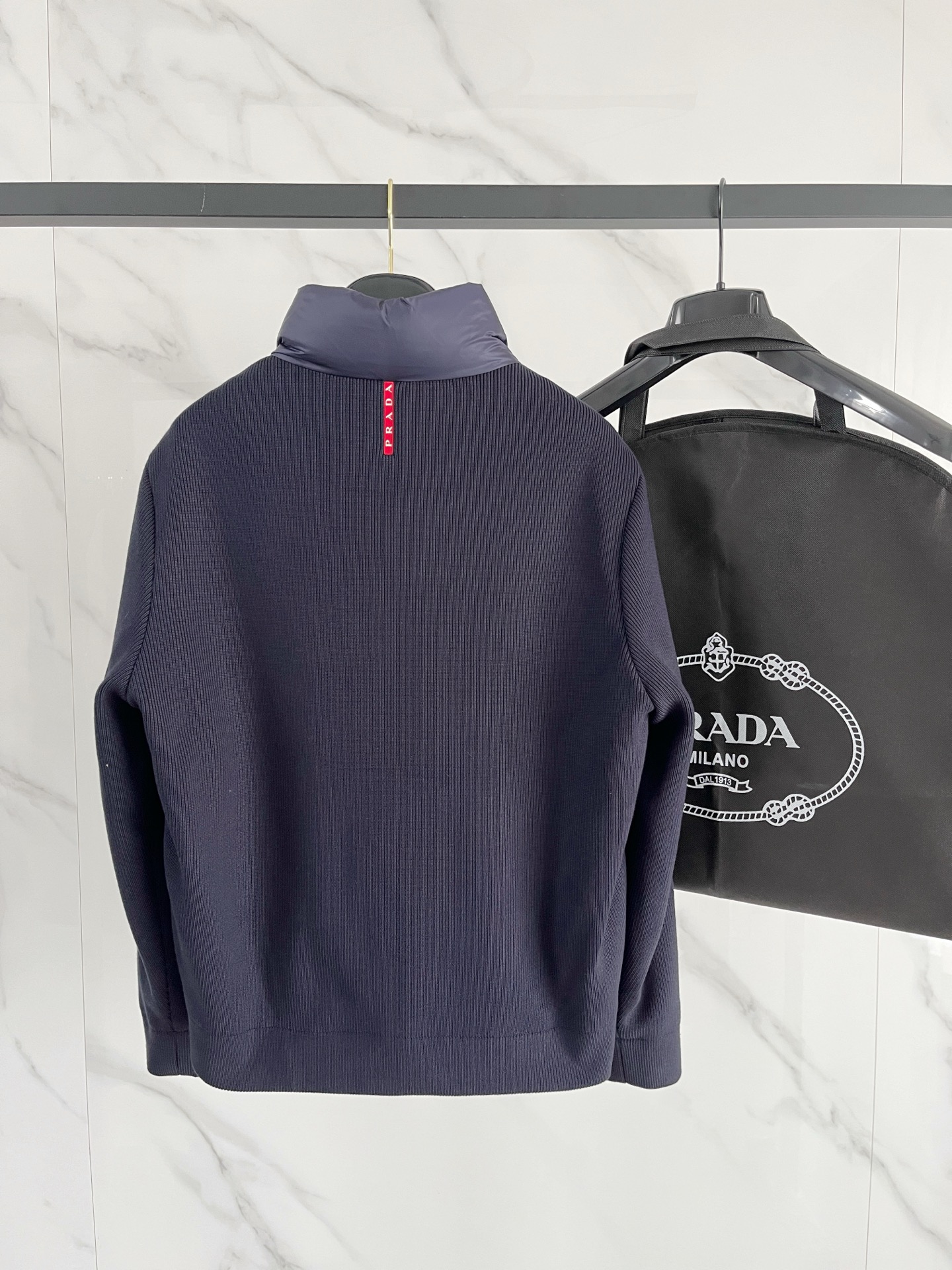 Prada 프라다 니트·다운 믹스 자켓 패딩 점퍼 재킷 의류