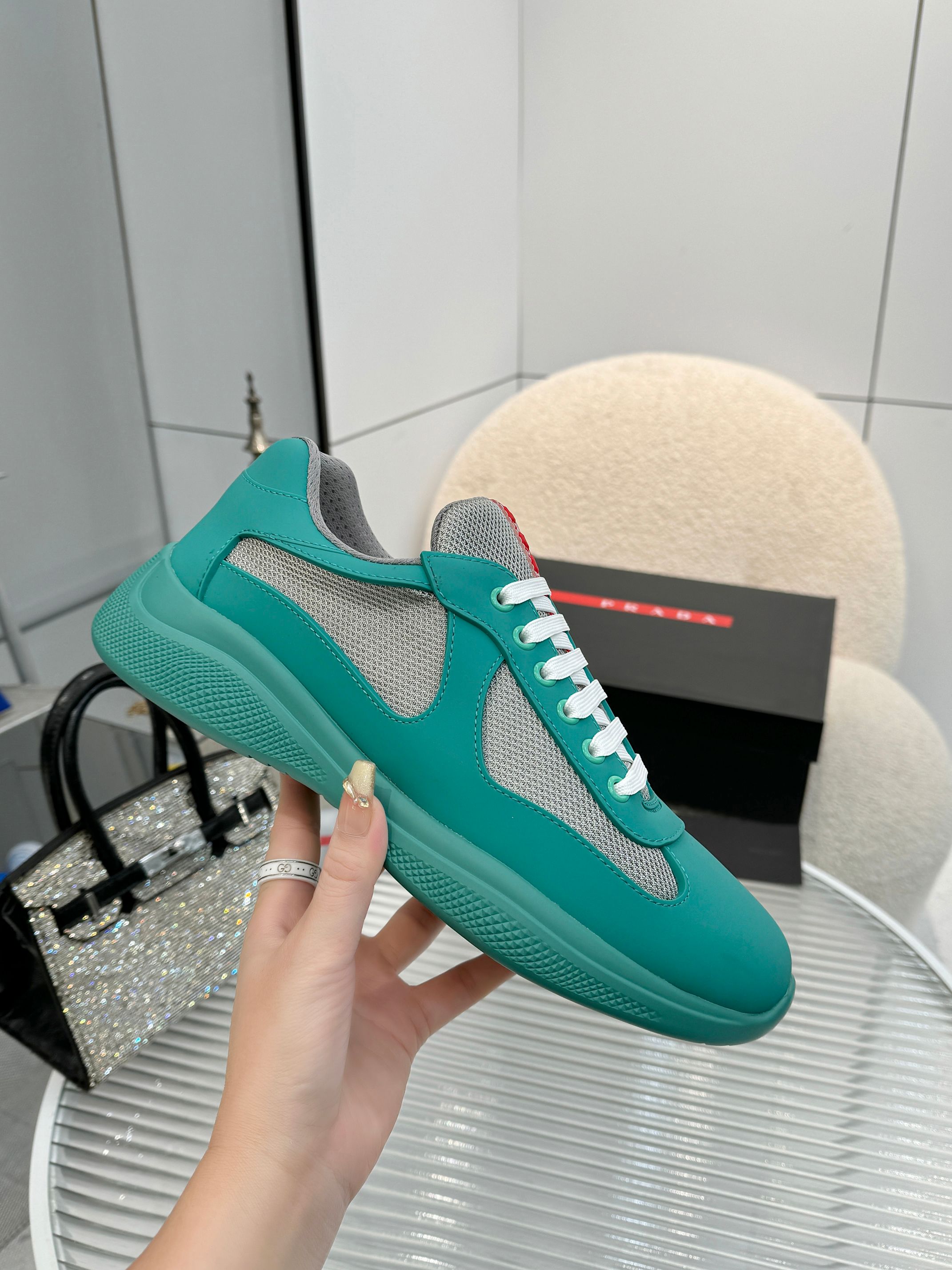 PRADA 프라다 남성 스니커즈 슈즈 신발