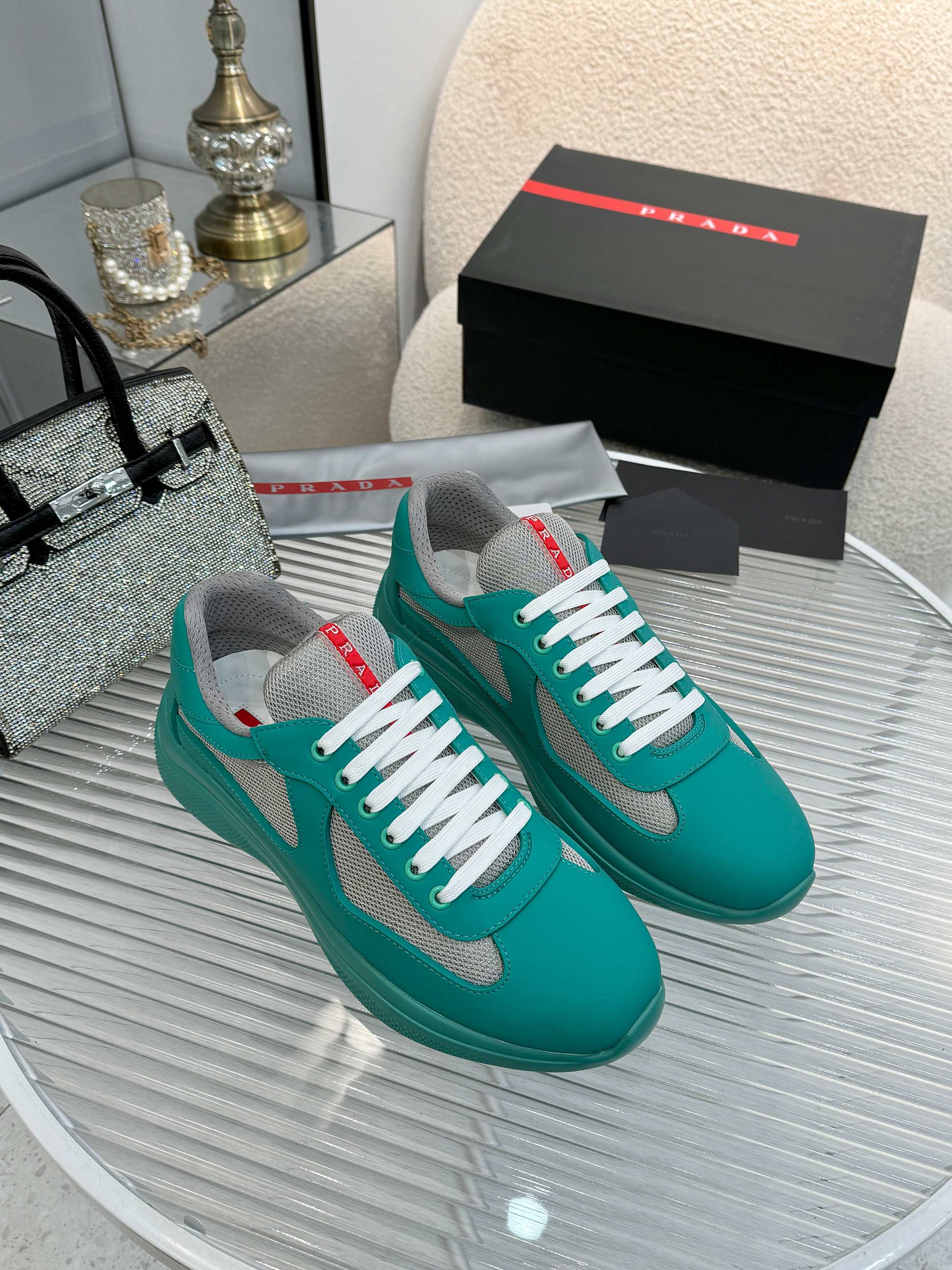 PRADA 프라다 남성 스니커즈 슈즈 신발