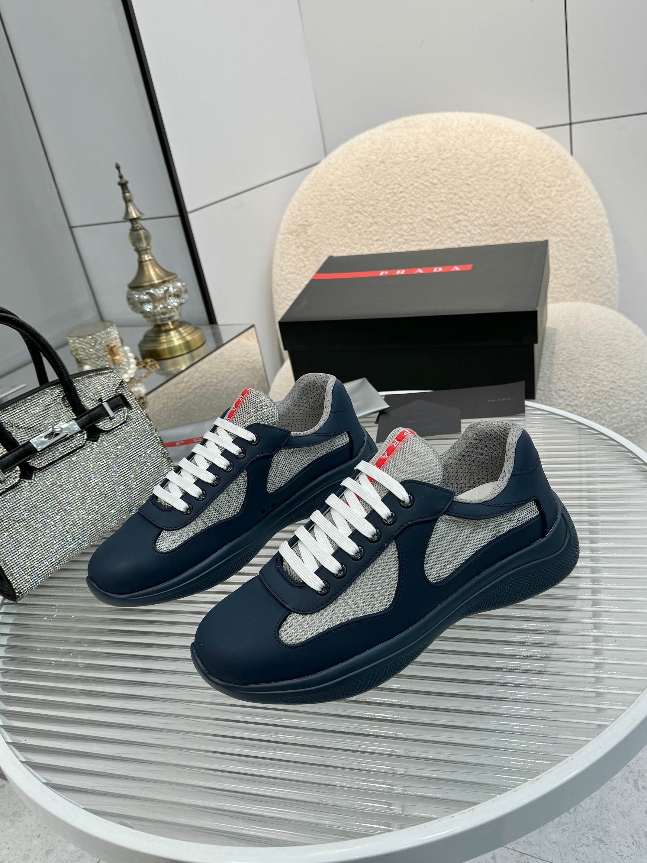 PRADA 프라다 남성 스니커즈 슈즈 신발