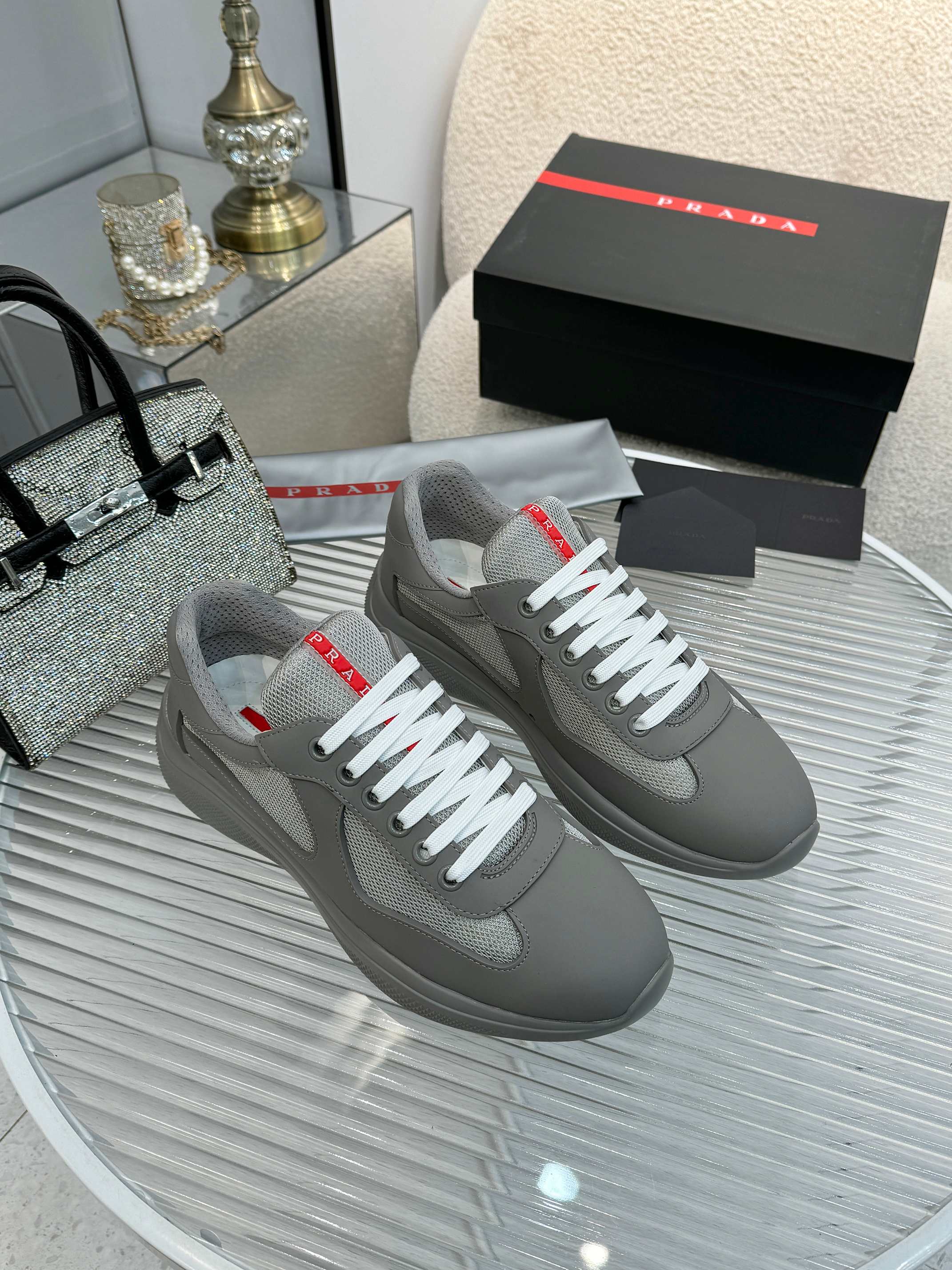 PRADA 프라다 남성 스니커즈 슈즈 신발