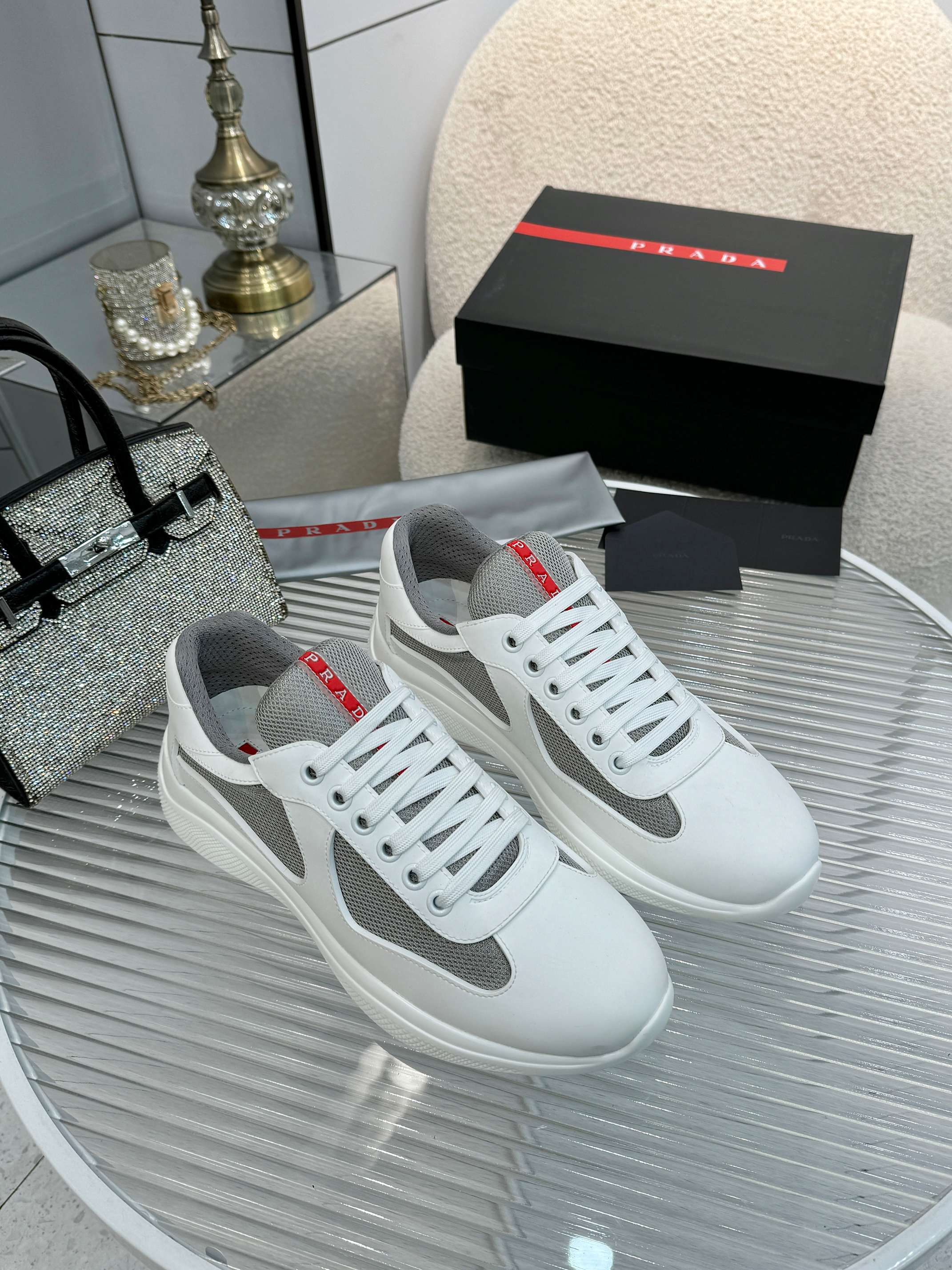 PRADA 프라다 남성 스니커즈 슈즈 신발