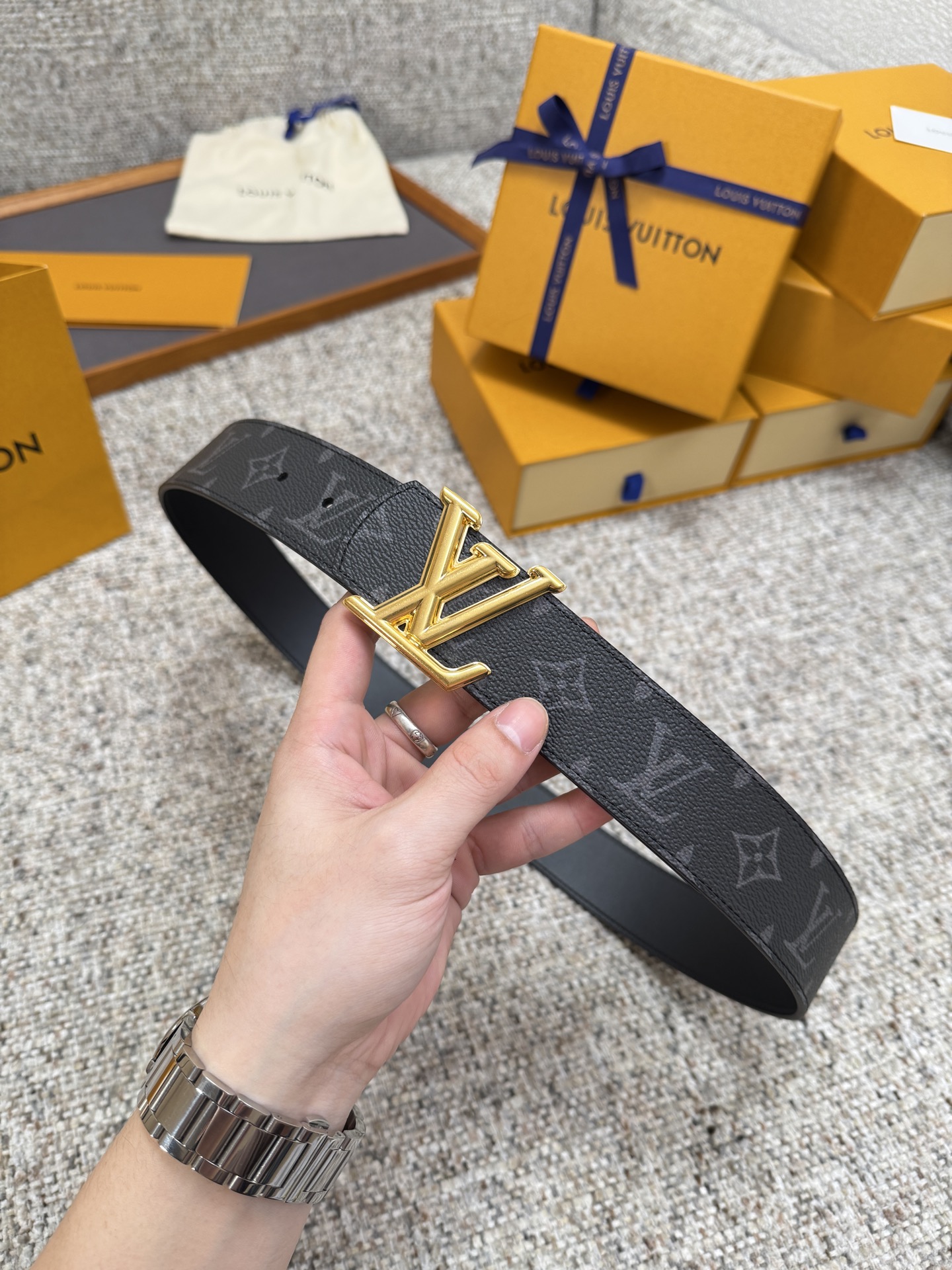 LV Dimension 루이비통 양면 벨트