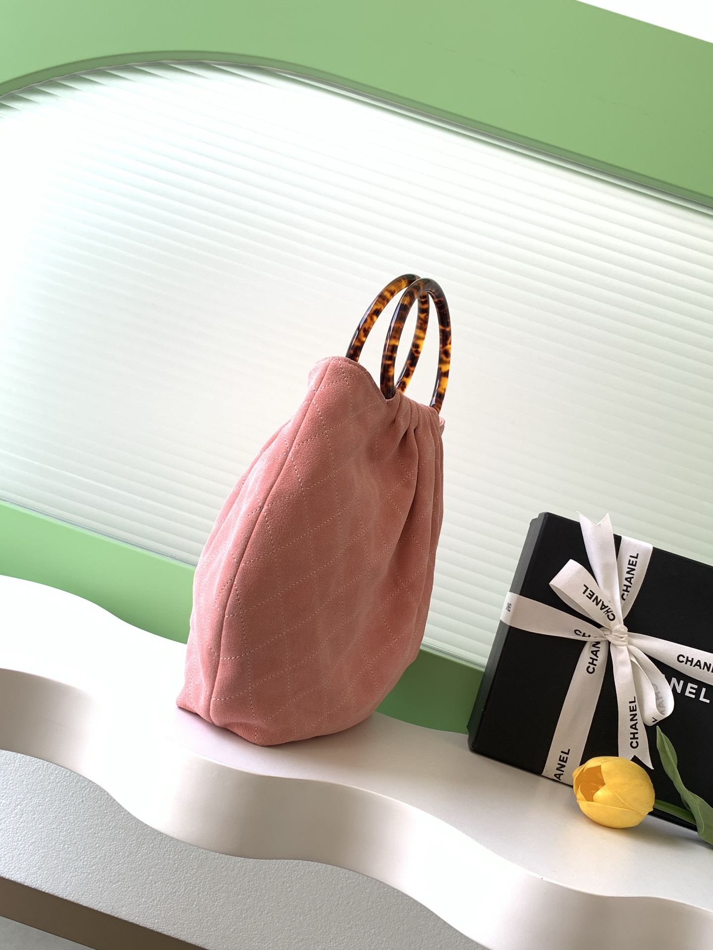 Chanel 샤넬 26C 크루즈 스웨이드 토트백 가방 라지