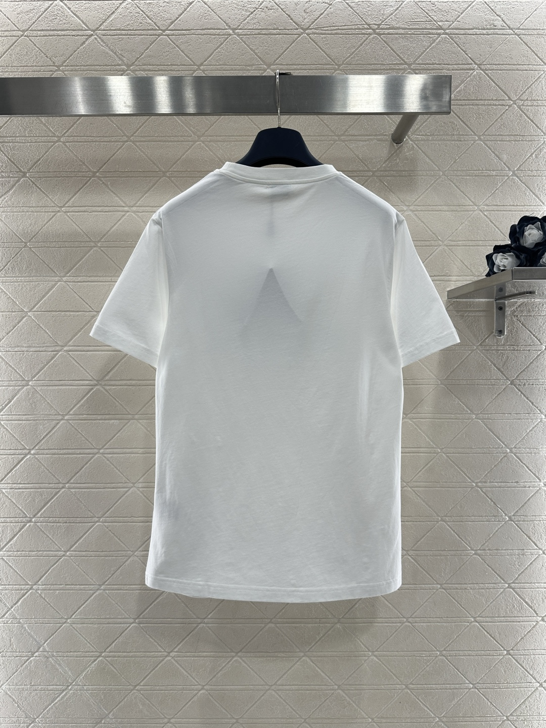 Saint Laurent YSL 생로랑 자수 벨벳 로고 반팔 티셔츠 의류