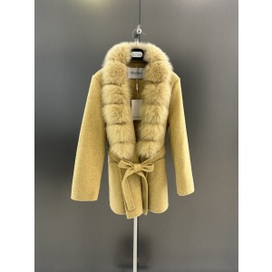 막스마라(Max Mara) 핀란드 폭스 퍼 울 자켓 재킷 의류