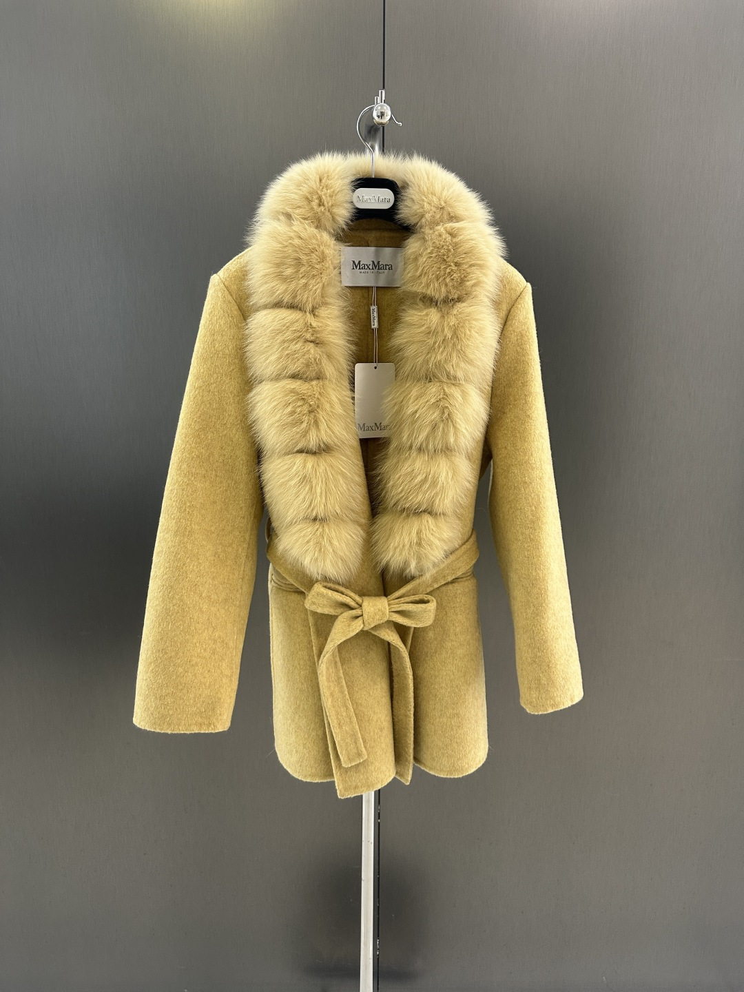 막스마라(Max Mara) 핀란드 폭스 퍼 울 자켓 재킷 의류