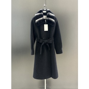 막스마라(Max Mara) 렉스 퍼 롱 울 코트 의류