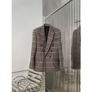 Saint Laurent 생로랑 프린스 오브 웨일 체크 스모킹 자켓 재킷 의류