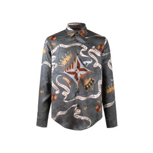 LOUIS VUITTON LV 루이비통 실크 디지털 프린트 셔츠 의류