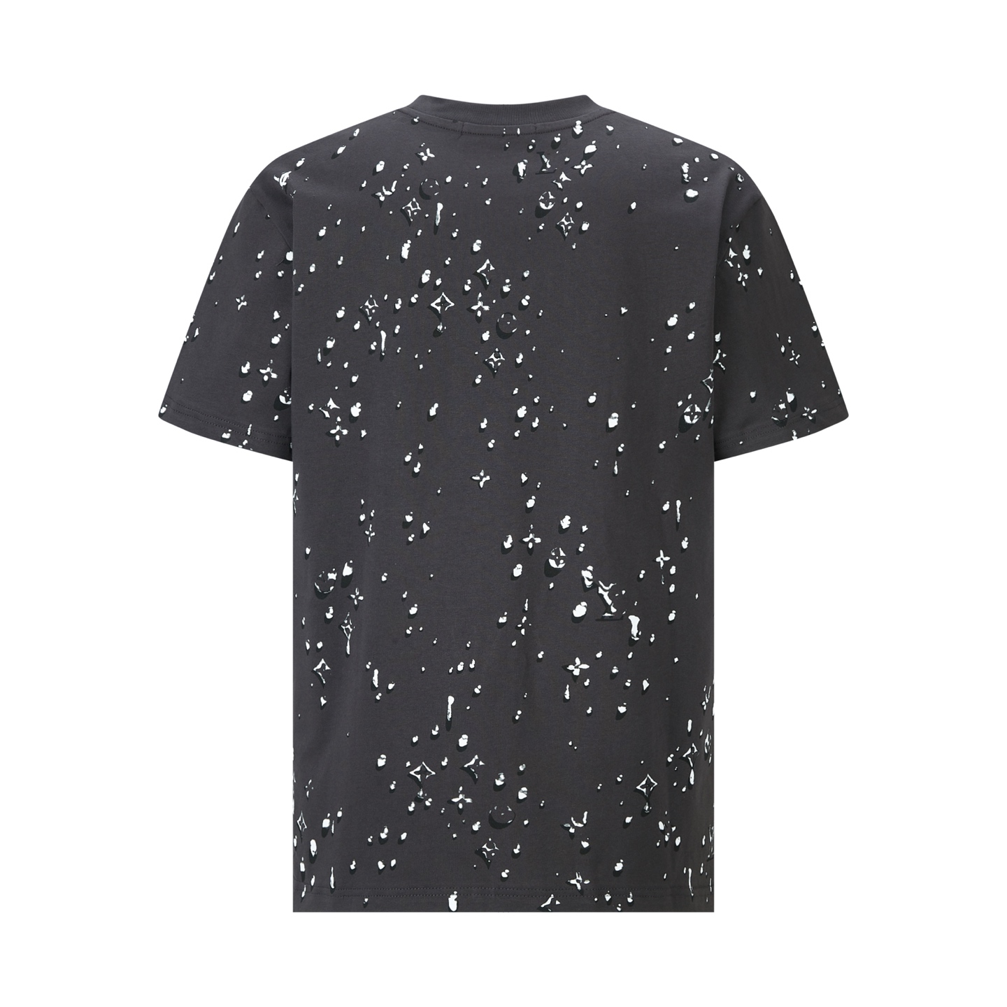 LOUIS VUITTON LV 루이비통 모노그램 프린트 & 핫픽스 반팔 티셔츠 의류