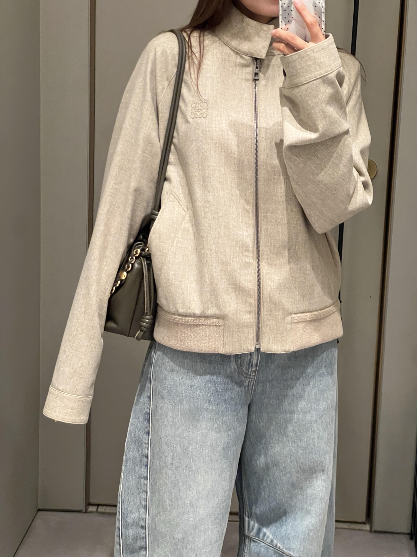 LOEWE 로에베 실켓 울 자수 자켓 재킷 의류