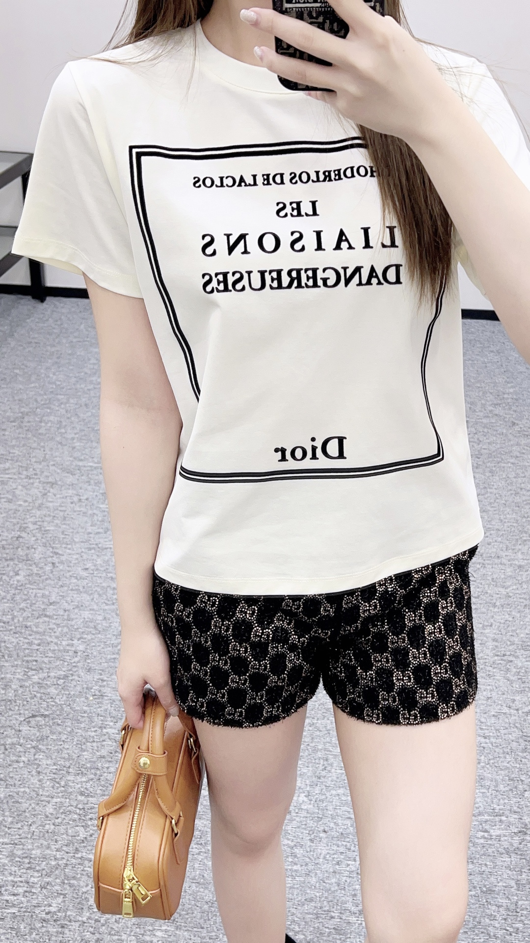 Dior CD 디올 라운드 로고 반팔 티셔츠 의류