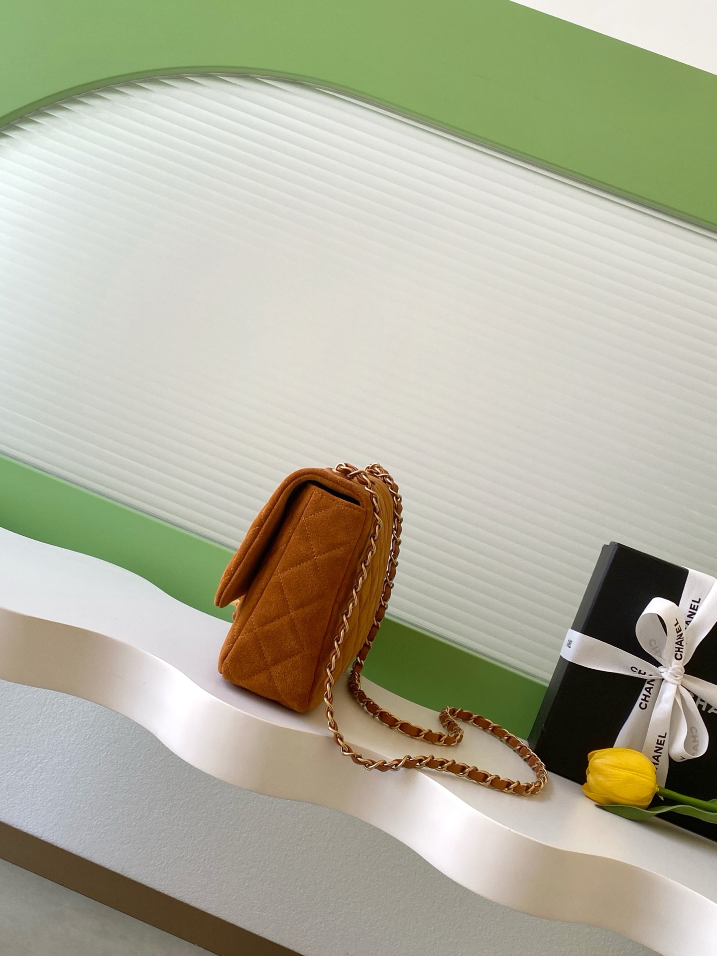 Chanel 샤넬 26C 시리즈 브라운 스웨이드 CF백 - AS5987 숄더백 가방 26cm