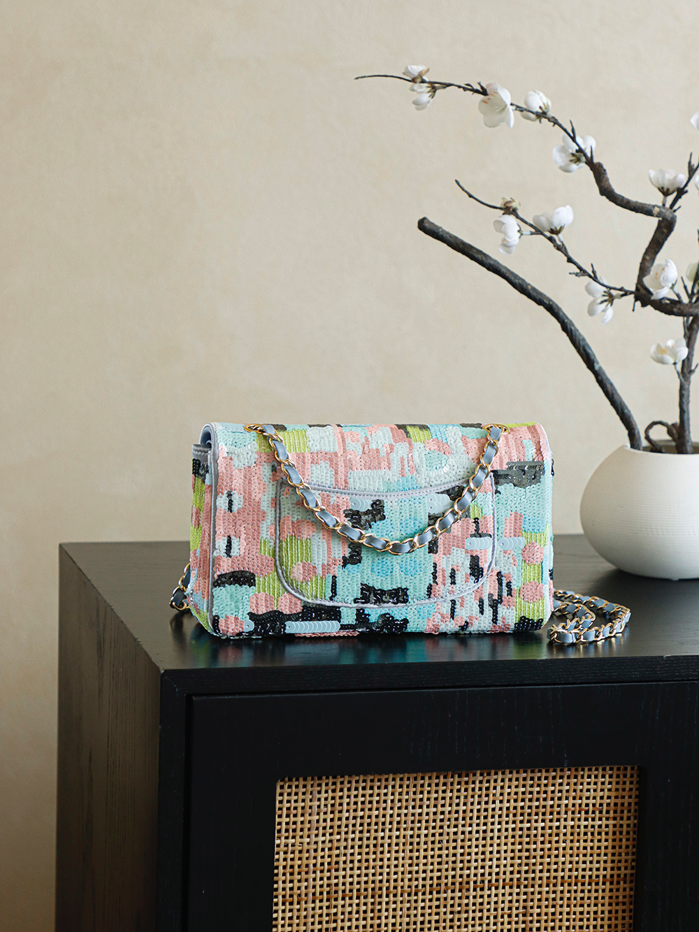 Chanel 샤넬 시퀸 & 수완 한정판 CF백 숄더백 가방