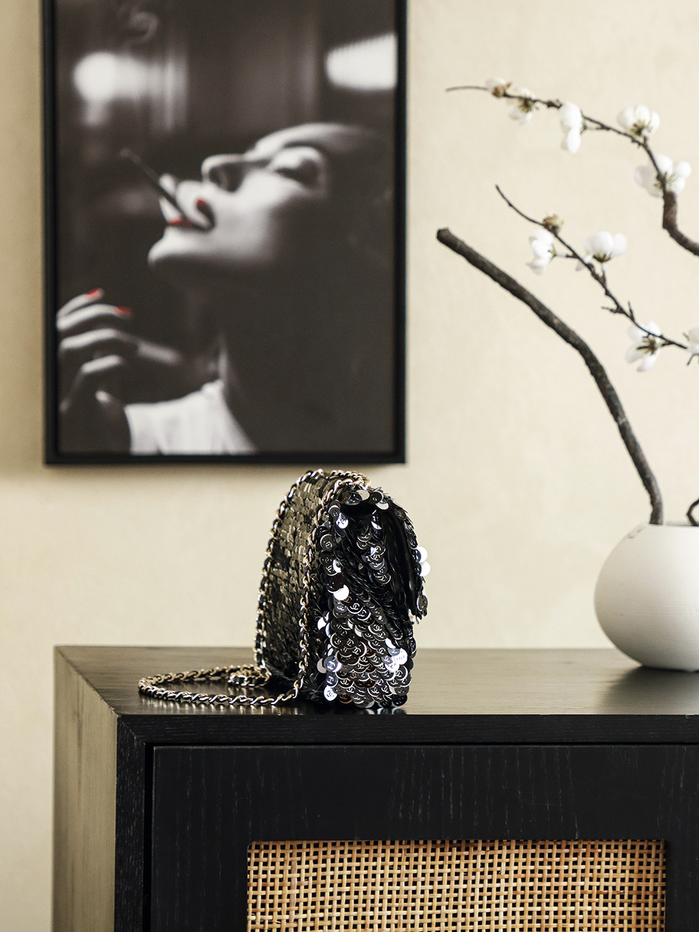 Chanel 26c 샤넬 시퀸 자수 리미티드 CF백 숄더백 가방