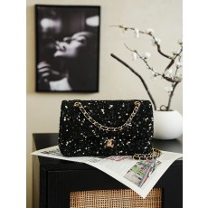 Chanel 26c 트위드 시퀸 CF 샤넬 플랩백 숄더백 가방 (라지)