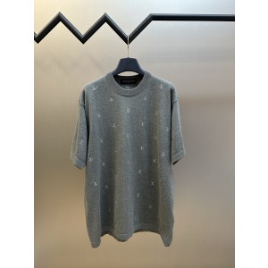 LV 루이비통 스몰 자수 니트 반팔 티셔츠 의류