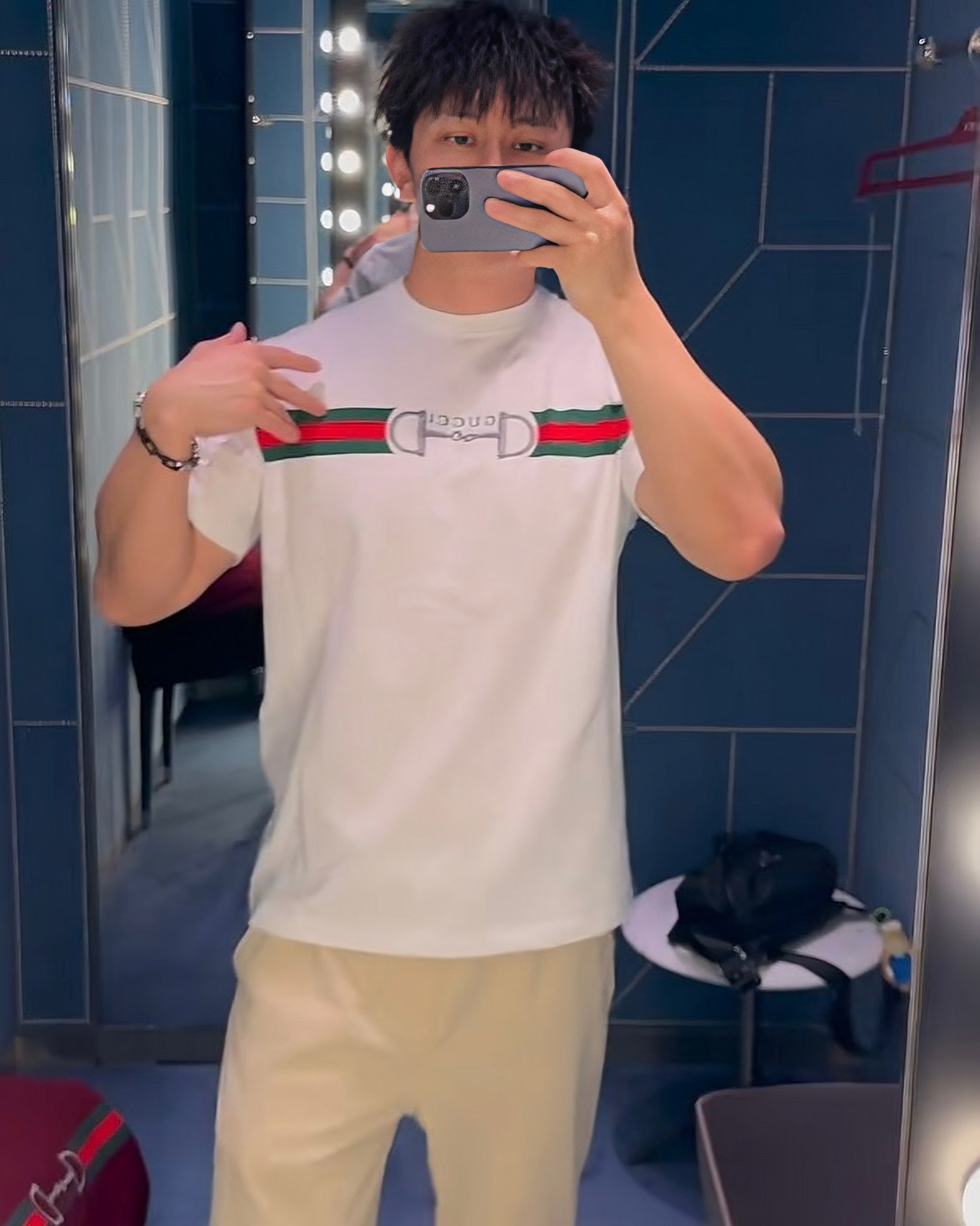 Gucci 구찌 크루즈 홀스빗 자수 반팔 티셔츠 의류