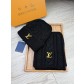 Louis Vuitton LV 루이비통 울 & 토끼털 모자·넥워머 세트