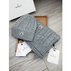 Moncler 몽클레르 몽클레어 울 & 토끼털 모자·목도리 세트