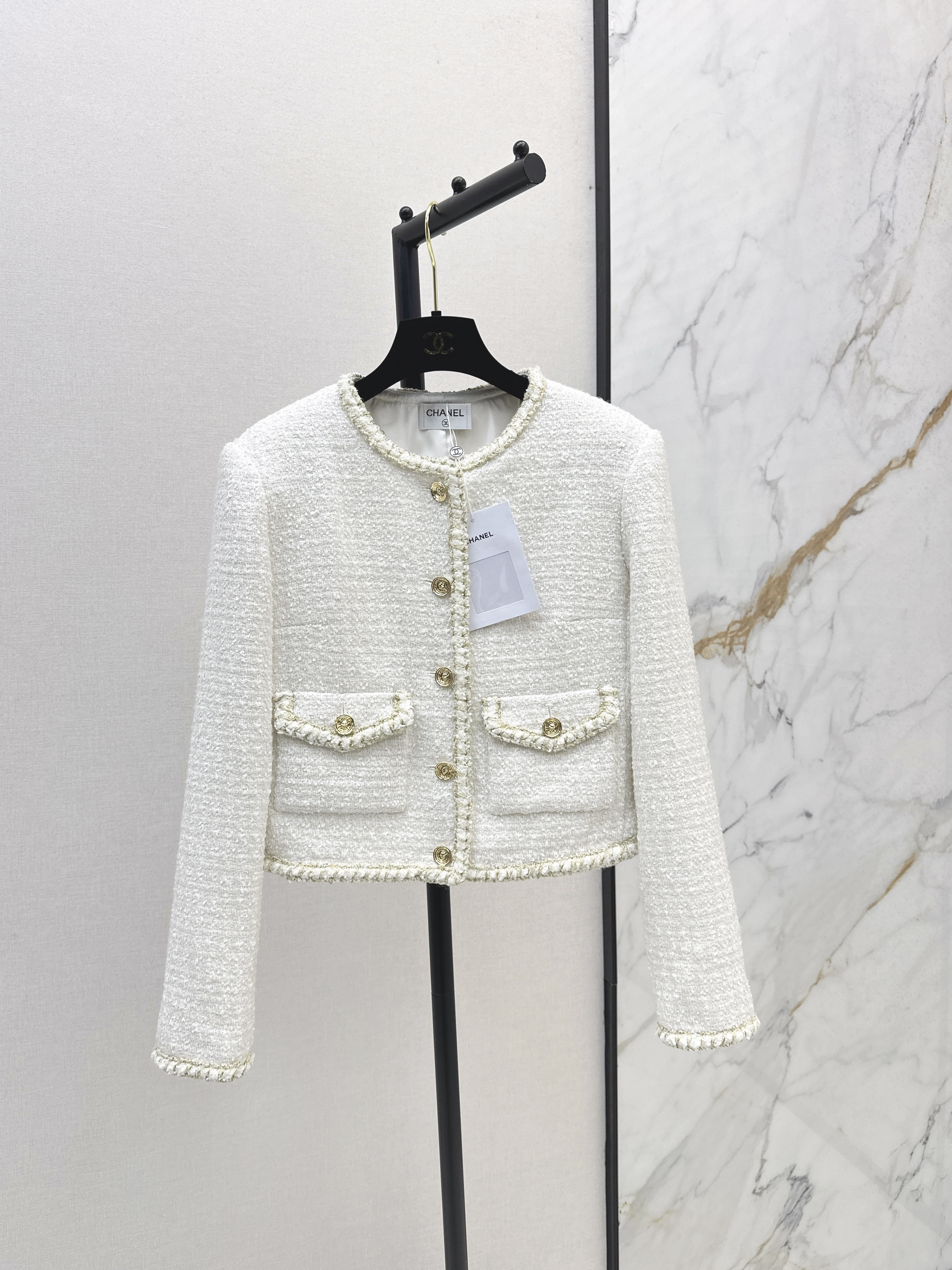 Chanel 샤넬 더블 포켓 배색 자켓 재킷 의류