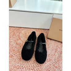 지안비토 로시(Gianvito Rossi) 메라드 컬러 캐시미어 발레리나 로퍼 플랫 슈즈 신발