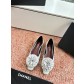 Chanel 샤넬 플라워 폼폼 메리제인 로퍼 플랫 슈즈 신발