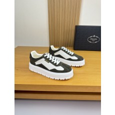 프라다(PRADA) 리치 가죽 & 스웨이드 스니커즈 (프리미엄) 신발