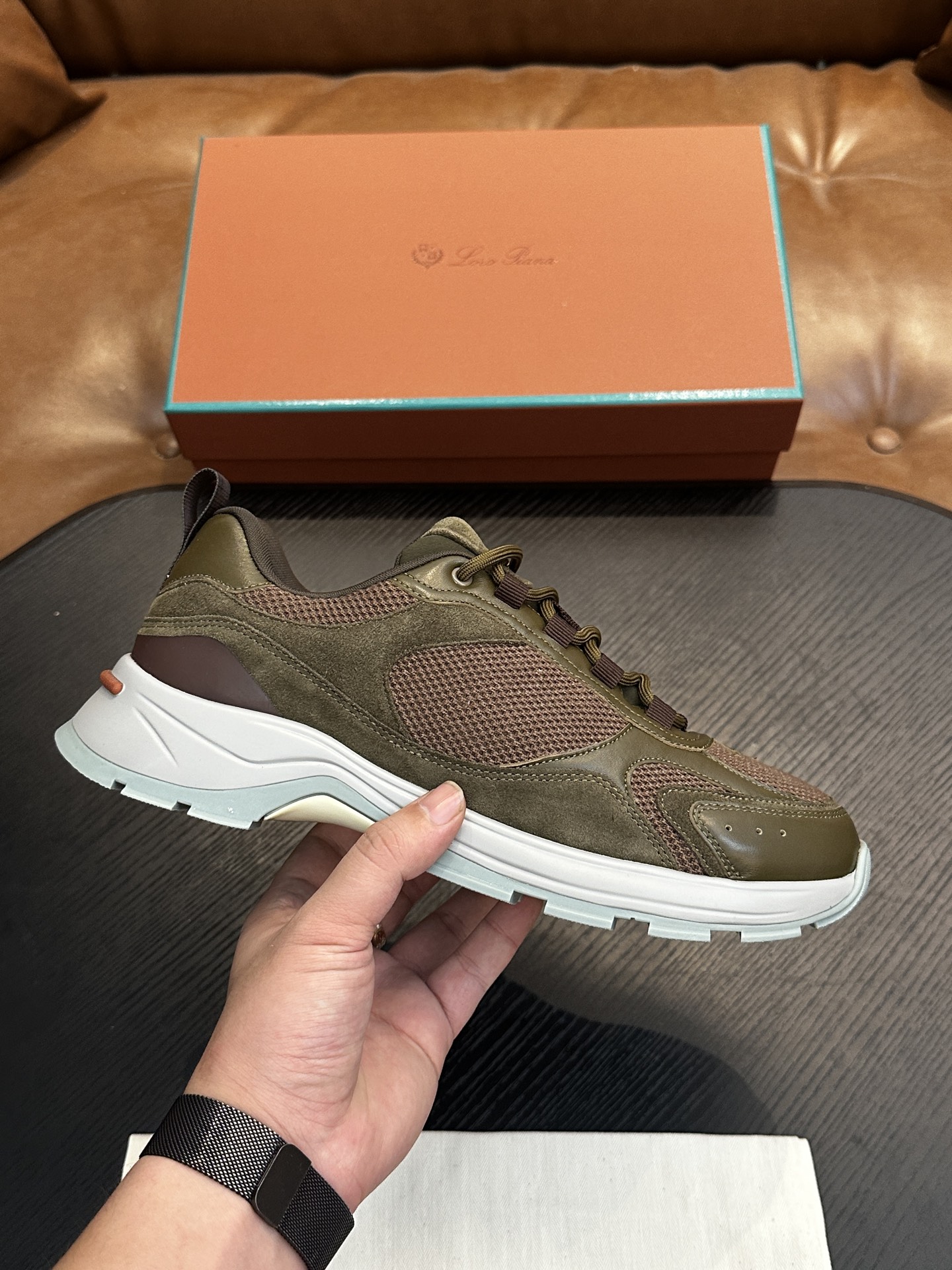 Loro Piana 로로 피아나(LP) Cairn Walk 남성 스니커즈 (하이 퀄리티) 신발