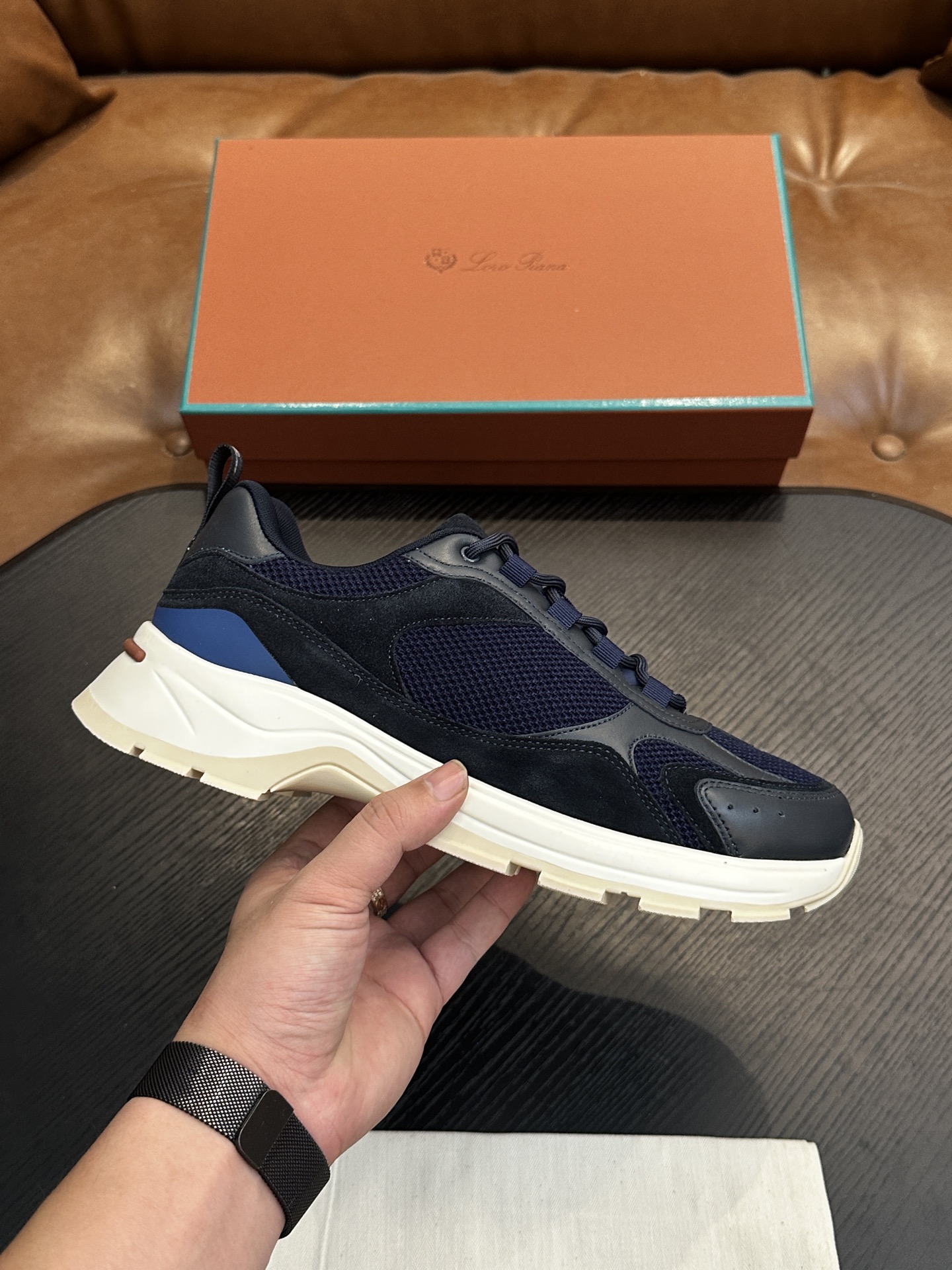 Loro Piana 로로 피아나(LP) Cairn Walk 남성 스니커즈 (하이 퀄리티) 신발