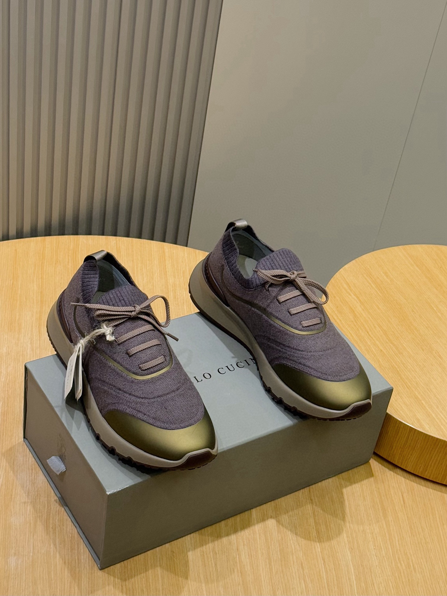 brunello cucinelli BC 브루넬로 쿠치넬리 남성 플라이니트 런닝화 스니커즈 신발