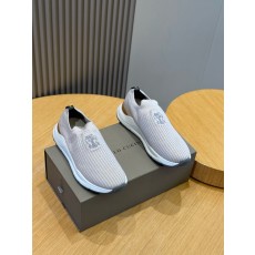 brunello cucinelli BC 브루넬로 쿠치넬리 코튼 니트 스니커즈 신발