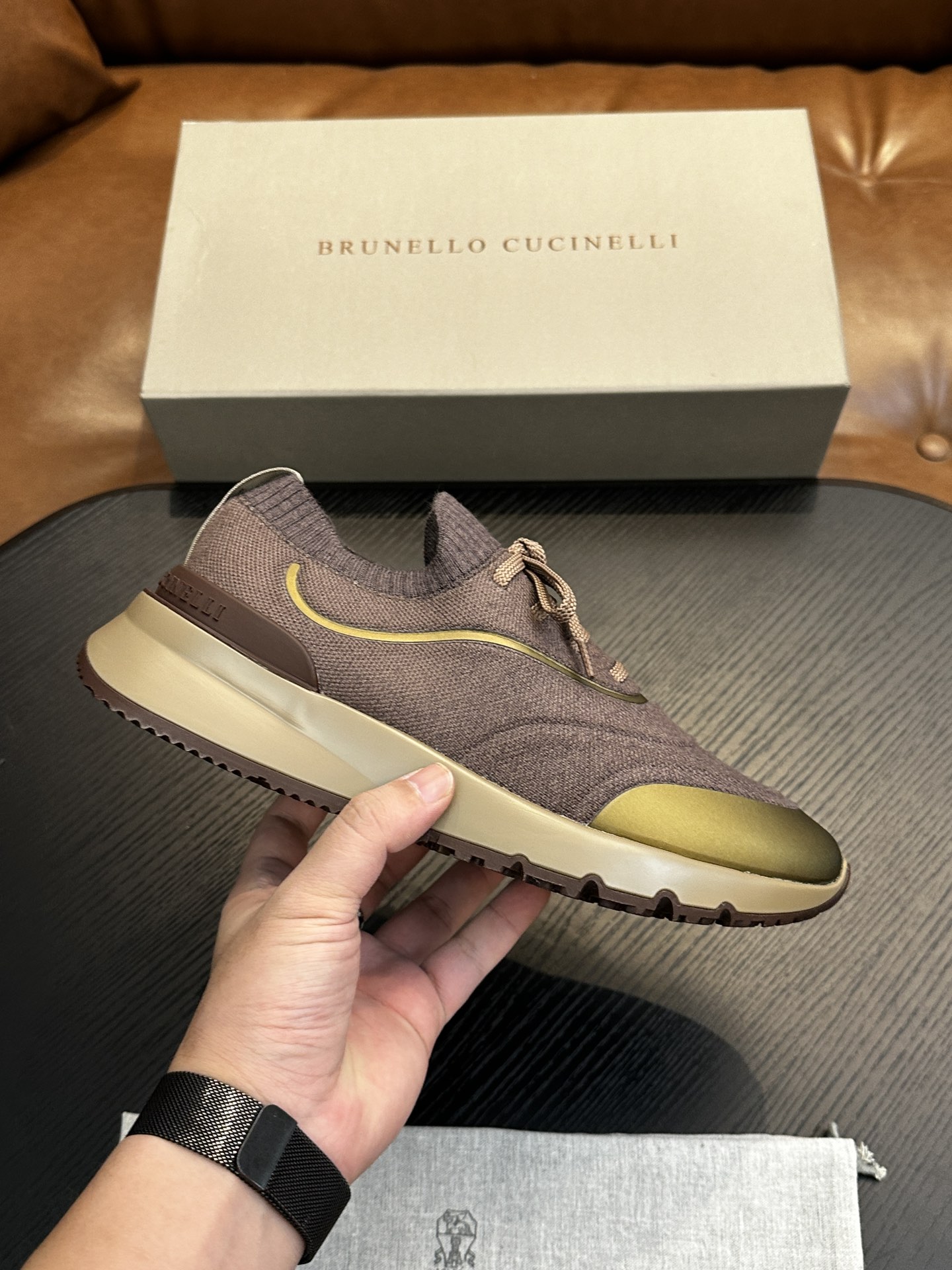 brunello cucinelli BC 브루넬로 쿠치넬리 코튼 니트 스니커즈 (Top Quality) 신발